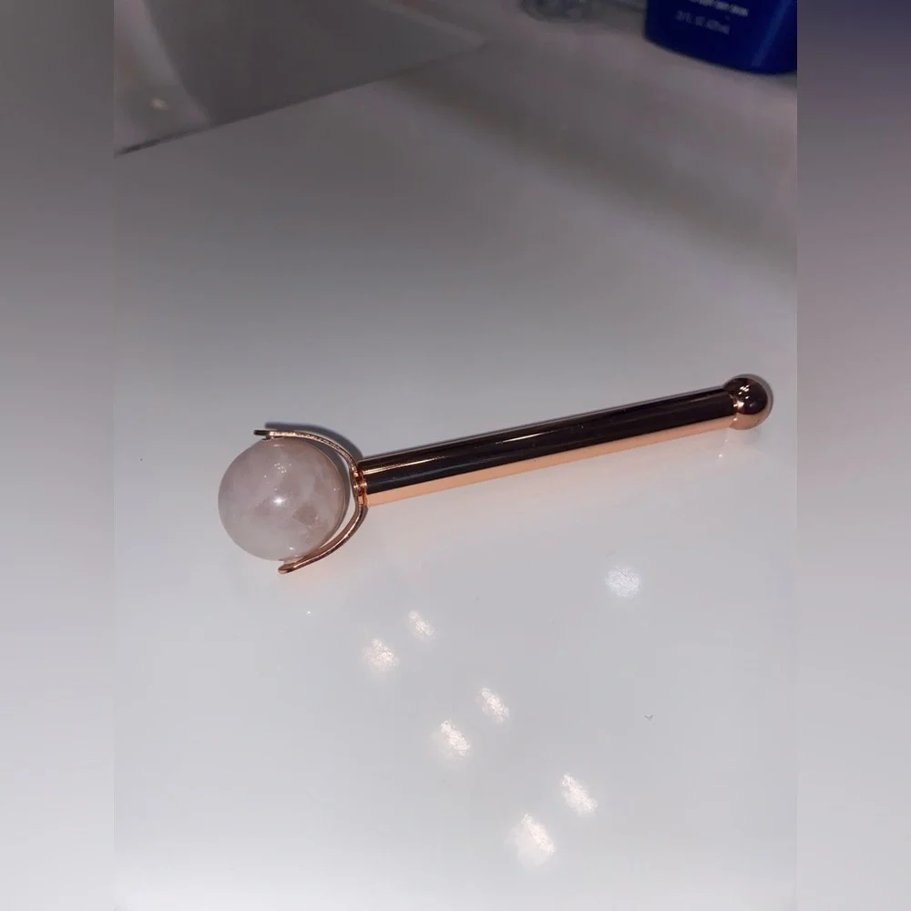 GUA SHA | Large Round Ball Rose Quartz Facial Roller and Cooling Stone